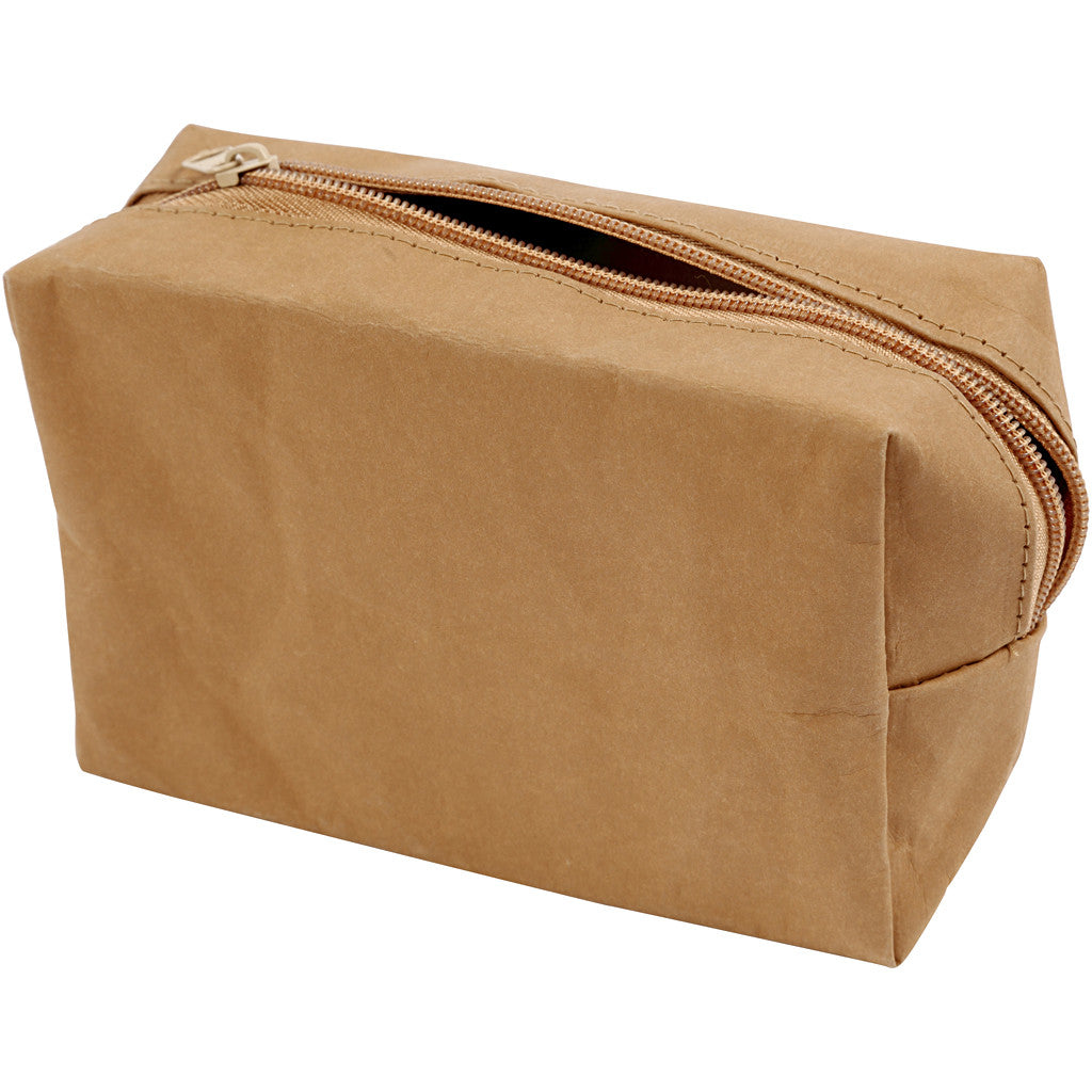 Purse, size 16,5x6,5x10 cm, light brown, 1 pc [HOB-498959]