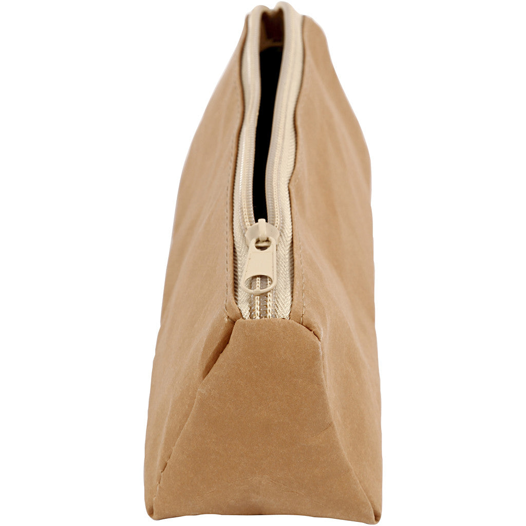 Pencil case, size 20x7x7 cm, light brown, 1 pc [HOB-498960]