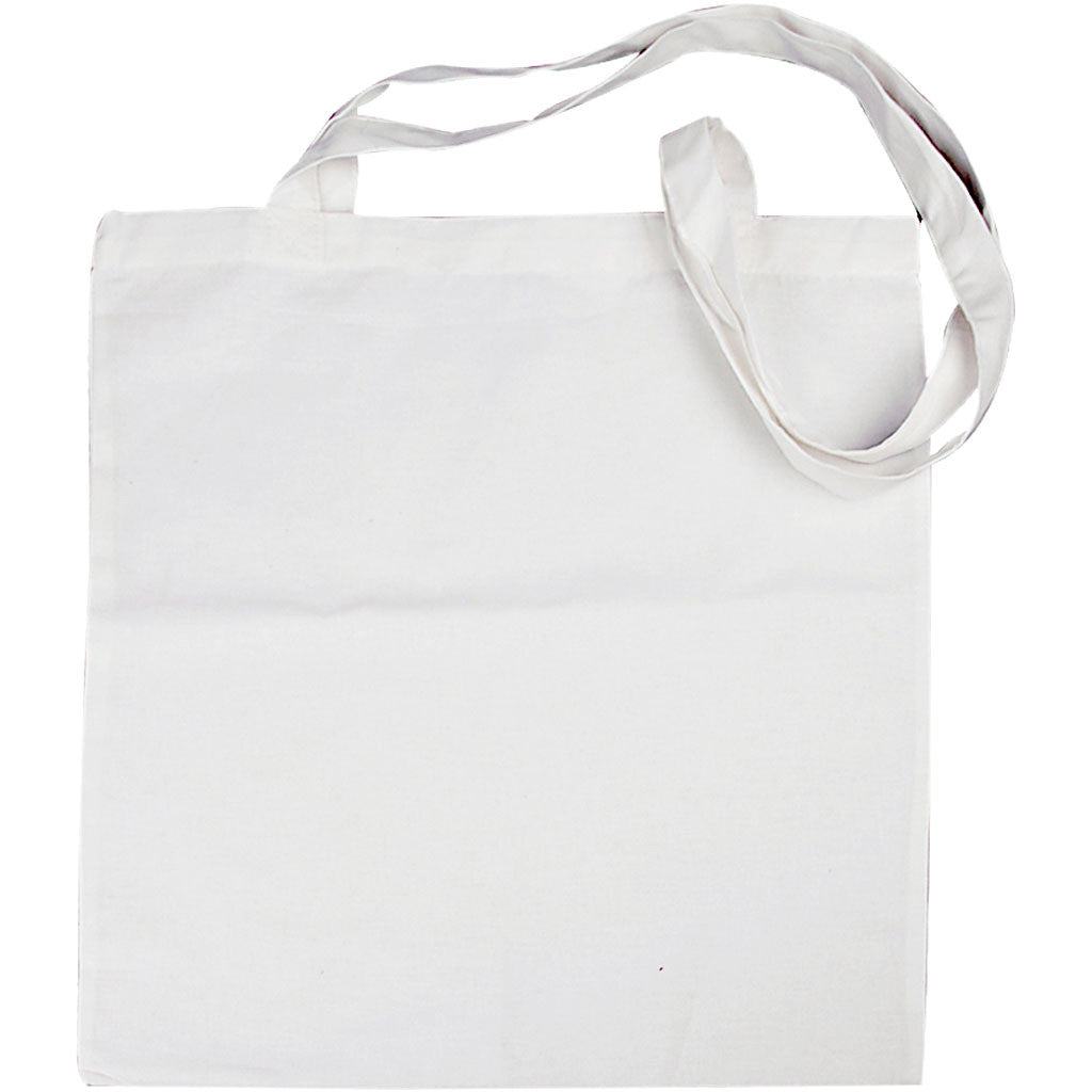 Shopping Bag, size 38x42 cm, 130 g, white, 10 pc/ 1 pack [HOB-499001]