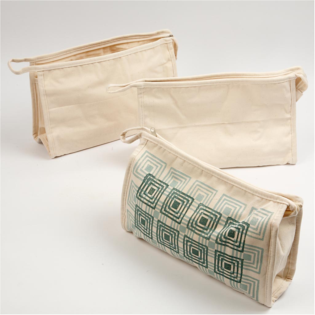 Toilet Bag, H: 17 cm, L: 28 cm, W: 10 cm, light natural, 1 pc [HOB-49932]