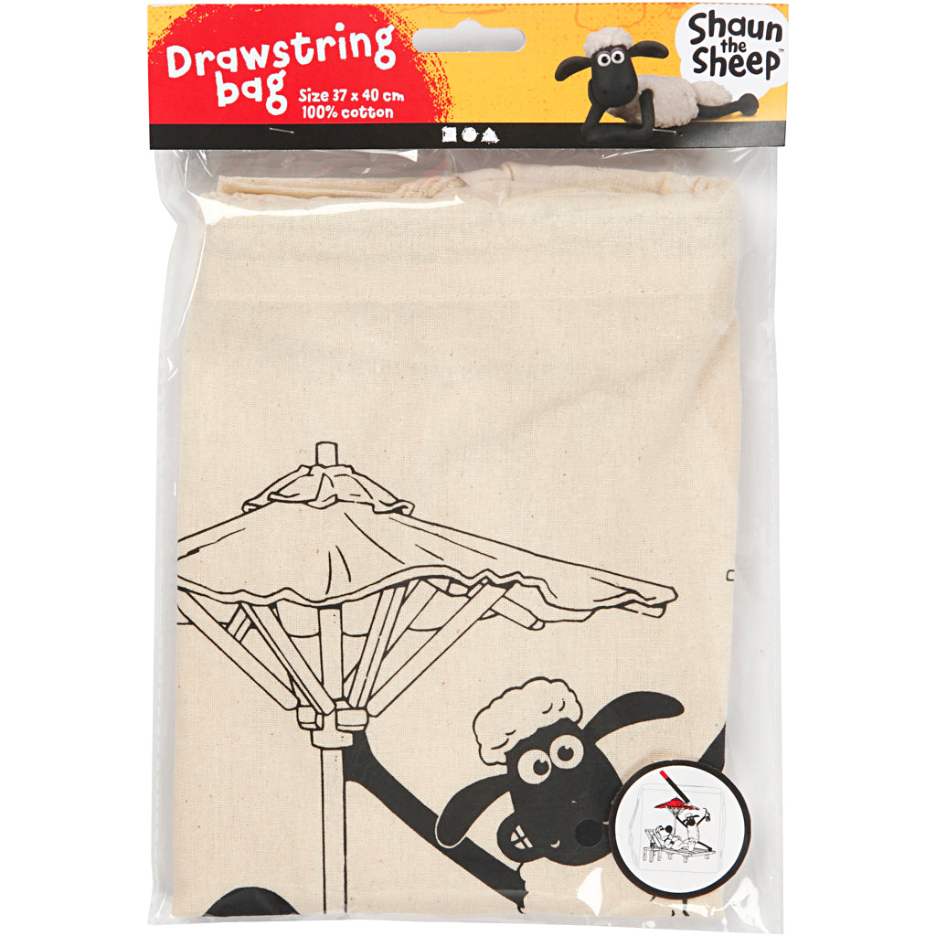 Drawstring bag, size 37x40 cm, 1 pc [HOB-499654]
