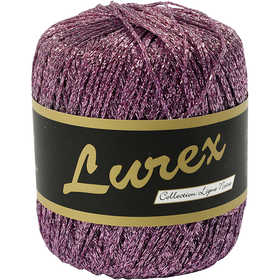 Lurex Yarn, L: 160 M, purple, 25 g/ 1 ball [HOB-421470]
