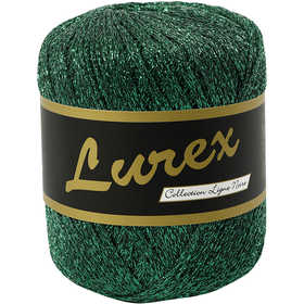 Lurex Yarn, L: 160 M, green, 25 g/ 1 ball [HOB-421472]
