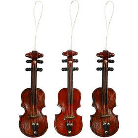 Violins, L: 8 cm, 12 pc/ 1 pack [HOB-50008]