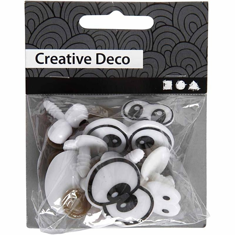 Funny Eyes, size 2-3 cm, 9 asstd./ 1 pack [HOB-500960]