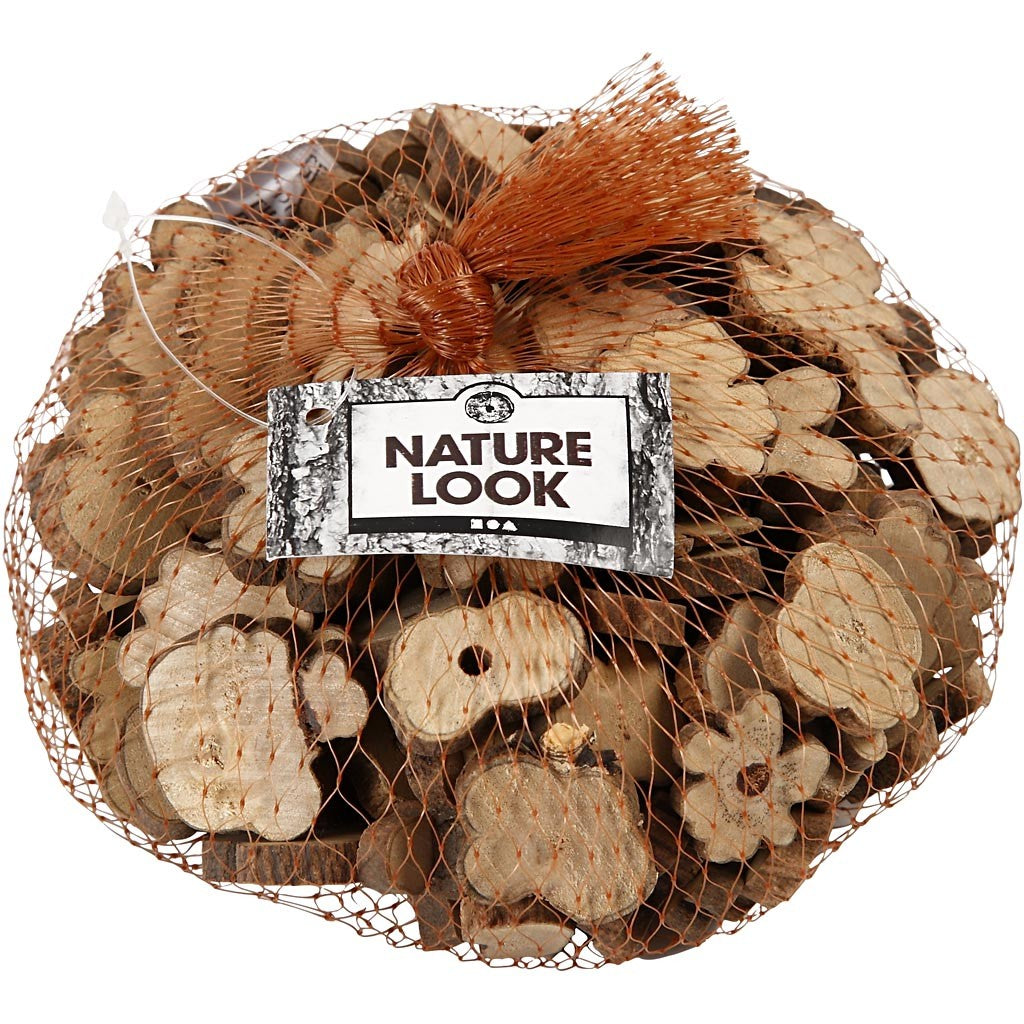 Wood Mix, size 15-40 mm, thickness 5 mm, 230 g/ 1 pack [HOB-502170]