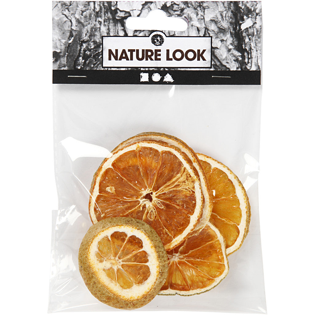 Dried orange slices, dia. 40-60 mm, 5 pc/ 1 pack [HOB-50249]