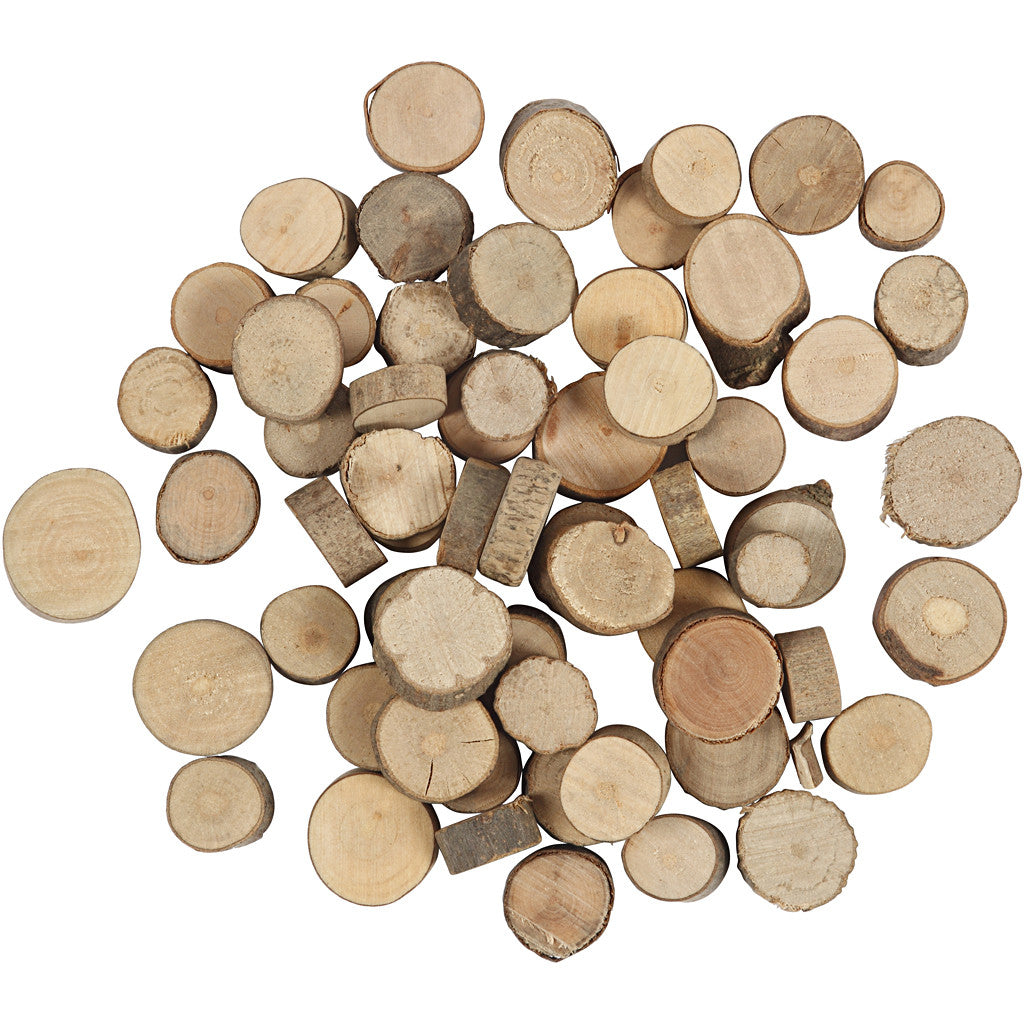 Wooden disc, dia. 10-15 mm, 25 g/ 1 pack [HOB-50280]