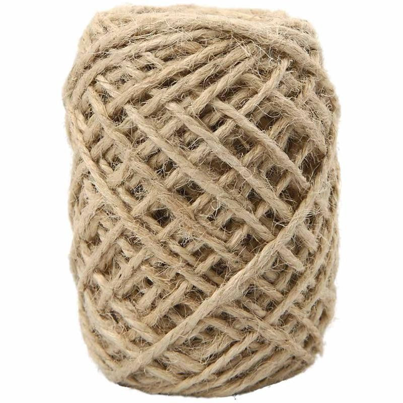 Natural Hemp, thickness 1-2 mm, natural, 30 m/ 1 roll [HOB-503244]