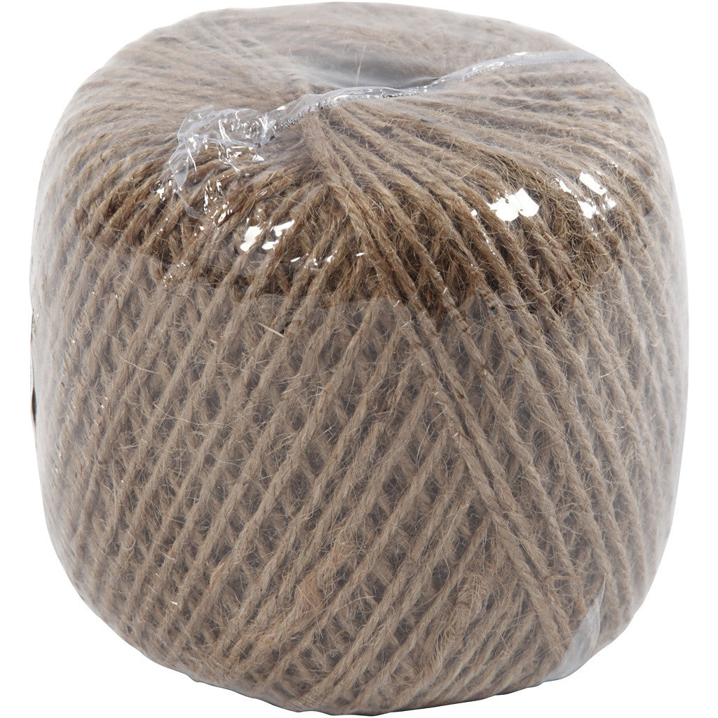 Natural twine, thickness 2 mm, 180 m/ 1 roll [HOB-50333]