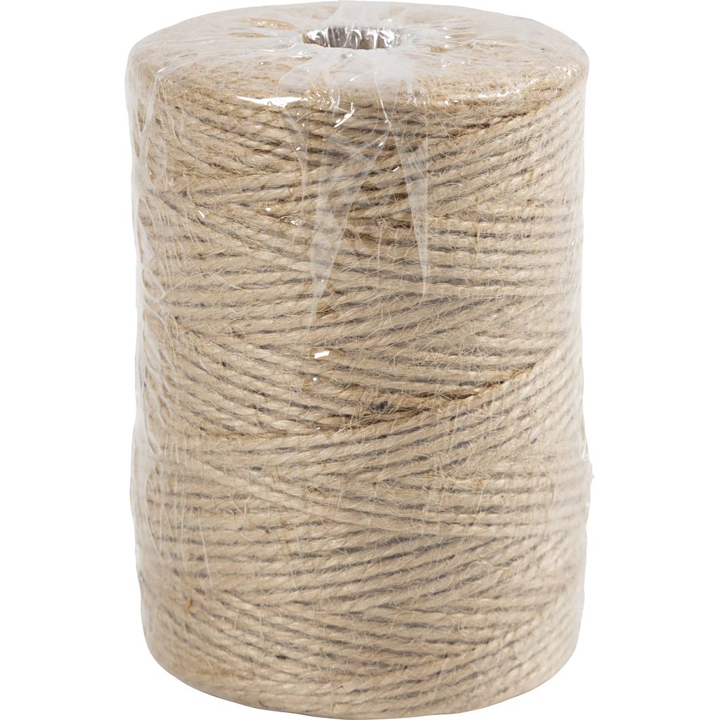 Natural Twine, thickness 2 mm, 180 m/ 1 roll [HOB50333]