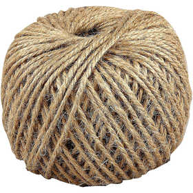 Natural twine, thickness 3 mm, 100 m/ 1 roll [HOB-50342]