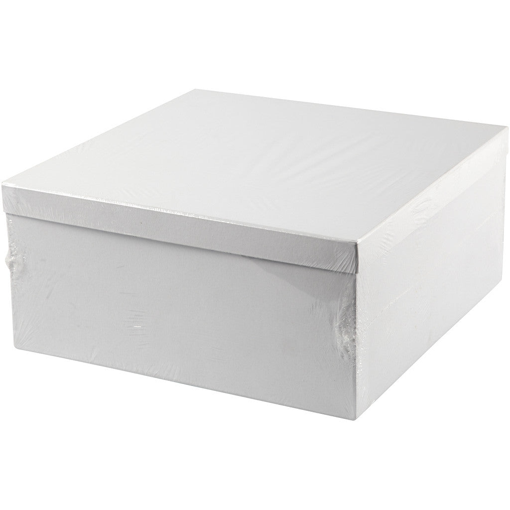 Boxes, H: 5 cm, dia. 10-12 cm, white, 27 pc/ 1 pack [HOB-50439]