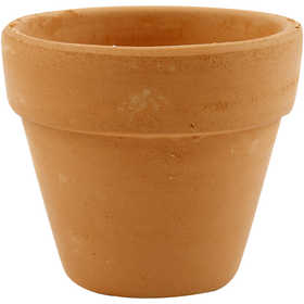 Flower Pots, H: 6,5 cm, dia. 7 cm, 24 pc/ 1 pack [HOB-50652]