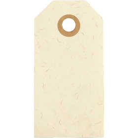 Manila Tags, size 4x8 cm, 250 g, cream, 20 pc/ 1 pack [HOB-510040]