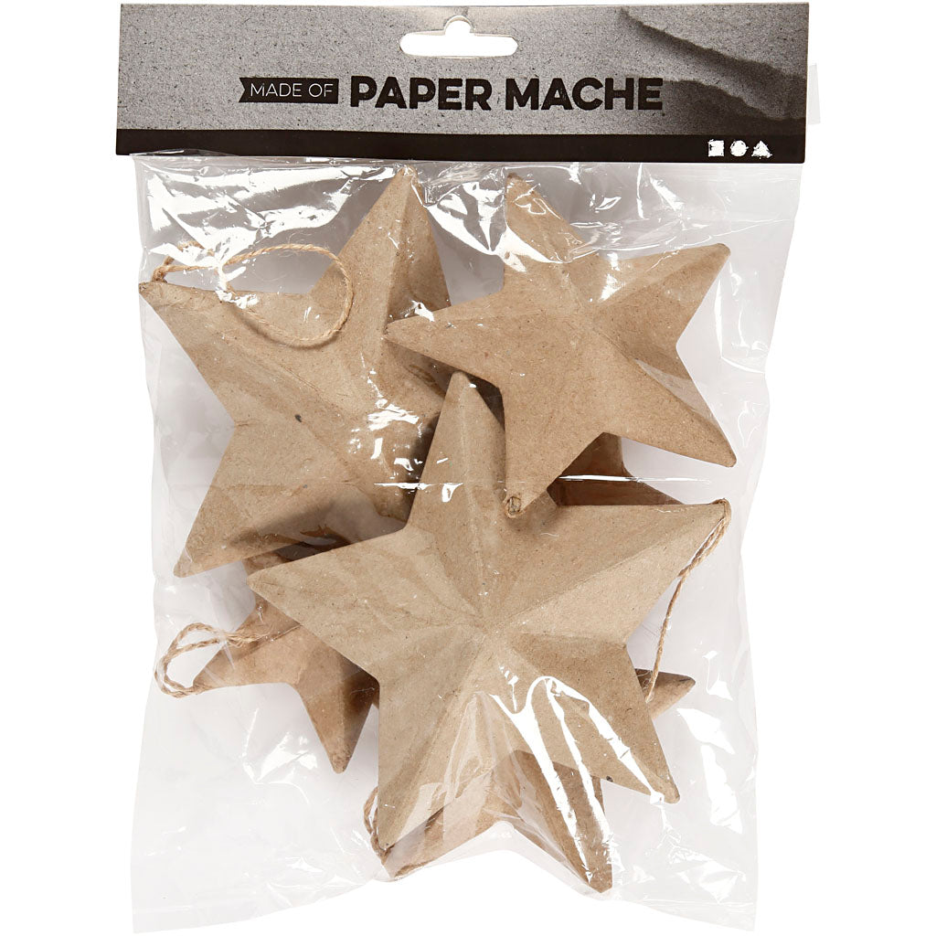 Stars, D: 7,5+10+12,5 cm, 6 pc/ 1 pack [HOB510403]