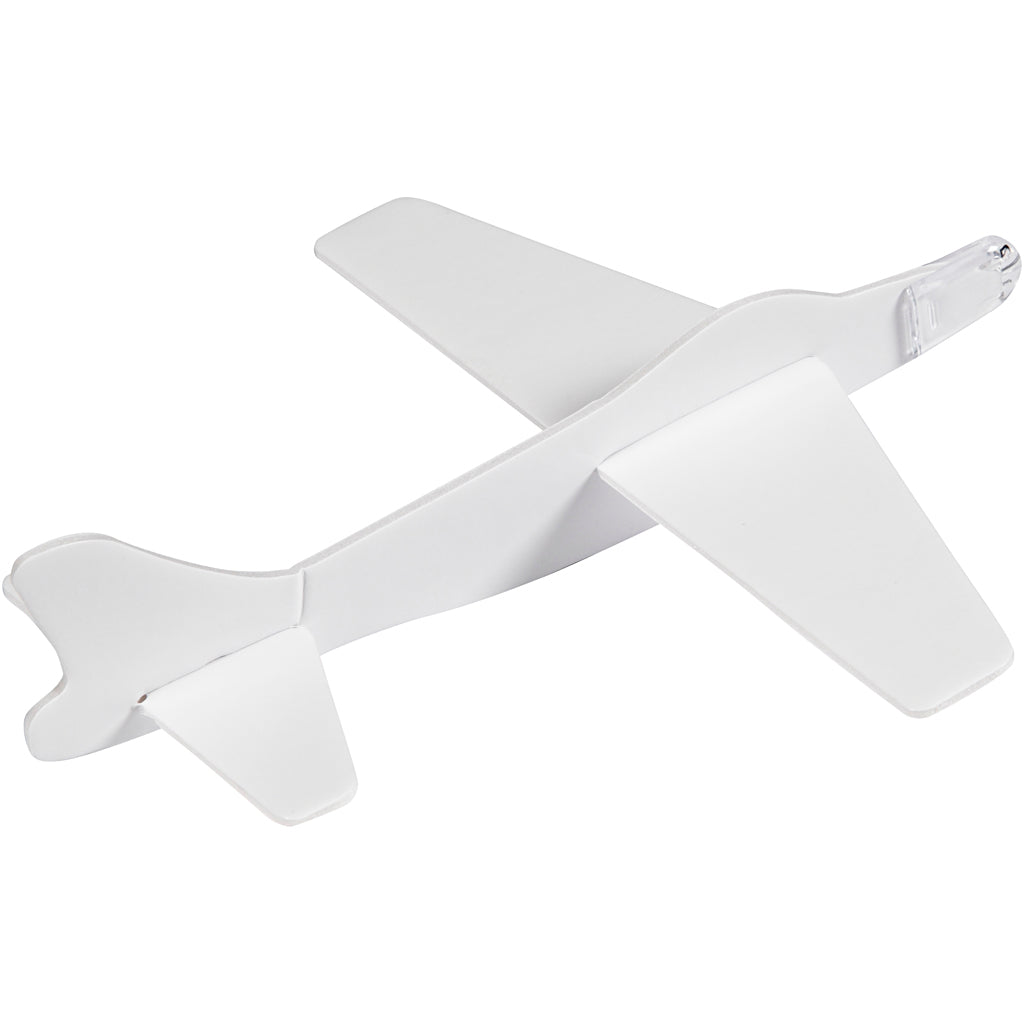 Airplanes, L: 19 cm, W: 17,5 cm, white, 2 pc/ 1 pack [HOB-51232]