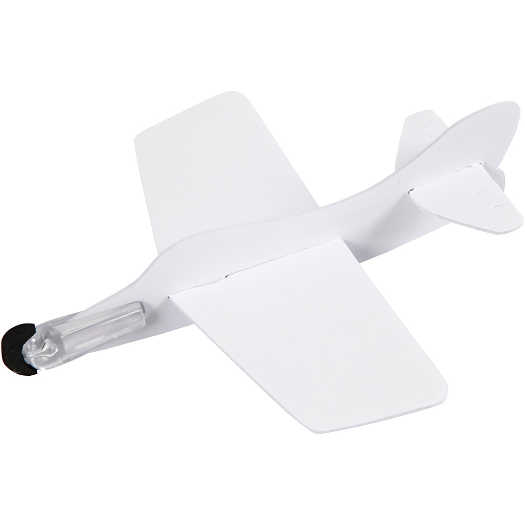Airplanes, L: 11,5-19 cm, W: 11-17,5 cm, white, 50 pc/ 1 pack [HOB-51234]