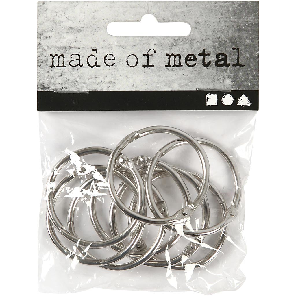 Book Ring, dia. 32 mm, thickness 2,7 mm, 8 pc/ 1 pack [HOB-51242]