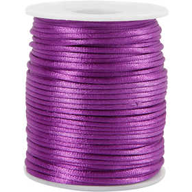 Satin Cord, thickness 2 mm, purple, 50 m/ 1 roll [HOB-515515]