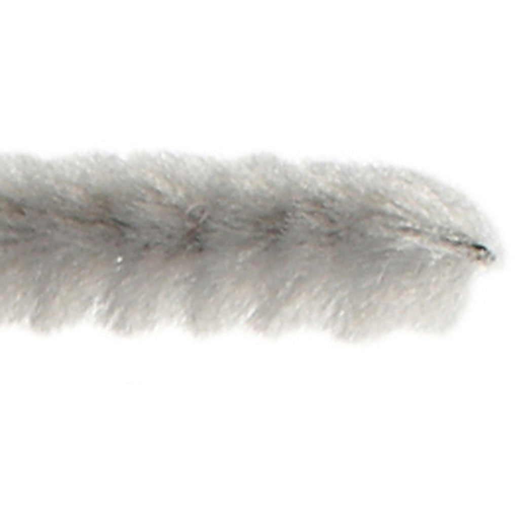 Chenille, L: 30 cm, thickness 15 mm, grey, 15 pc/ 1 pack [HOB-51627]