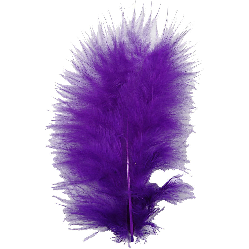 Down, size 5-12 cm, purple, 15 pc/ 1 pack [HOB-51697]