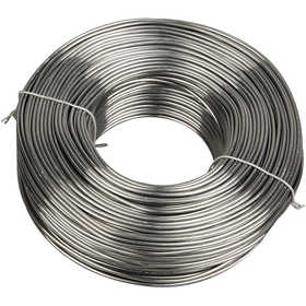 Aluminium Wire, round, thickness 2 mm, silver, 100 m/ 1 roll [HOB-51715]
