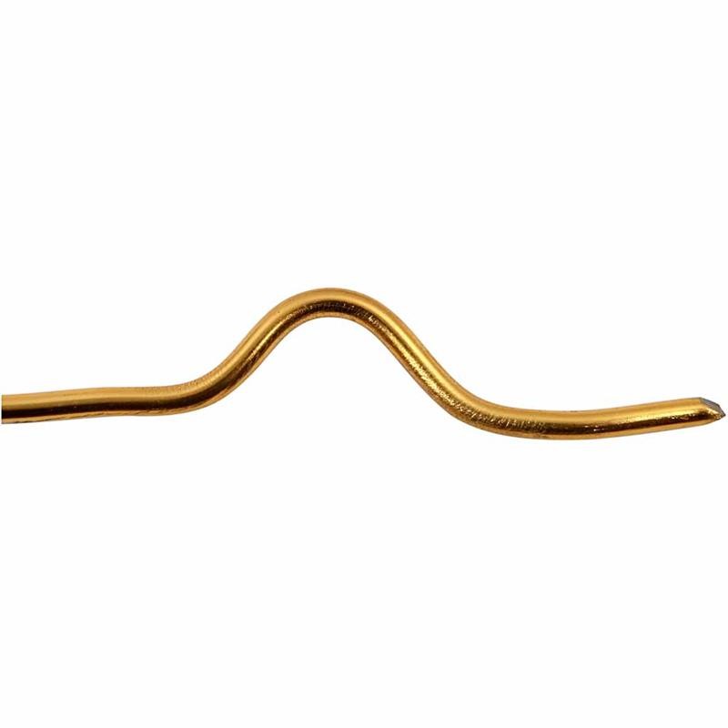 Aluminium Wire, round, thickness 3 mm, gold, 29 m/ 1 roll [HOB-51721]