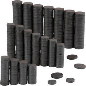 Magnets, dia. 14+20 mm, thickness 3 mm, 2x250pc/ 1 pack [HOB-51789]