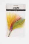Artificial feathers, L: 15 cm, W: 8 cm, assorted colours, 10 pc/ 1 pack [HOB-51821]