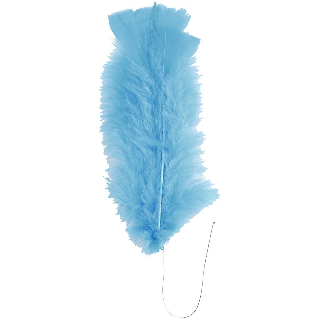 Feathers, L: 11-17 cm, assorted colours, 18 bundle/ 1 pack [HOB-518460]