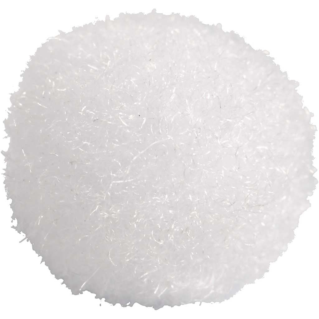 Pompoms, dia. 10 mm, white, 450pc/ 1 pack [HOB-51854]