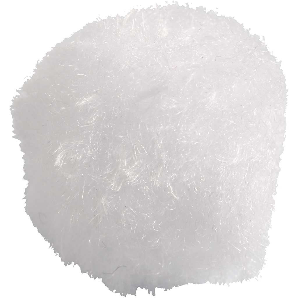 Pompoms, dia. 20 mm, white, 100 pc/ 1 pack [HOB-51858]