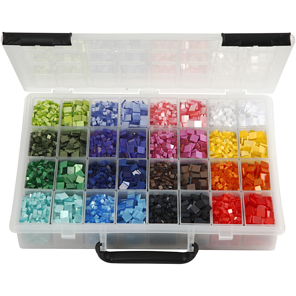 Mini Mosaic, size 5x5+10x10 mm, thickness 2 mm, 32x25 g/ 1 pack [HOB-51922]