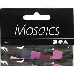 Mini Mosaic, size 10x10 mm, thickness 2 mm, lilac/dark lilac, 25 g/ 1 pack [HOB-51927]