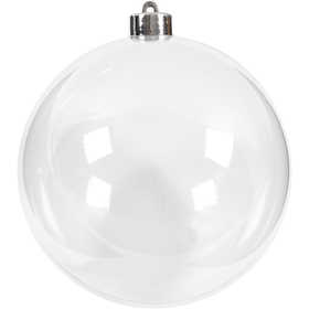 Baubles to Decorate, dia. 13,6 cm, transparent, 1 pc [HOB-52118]