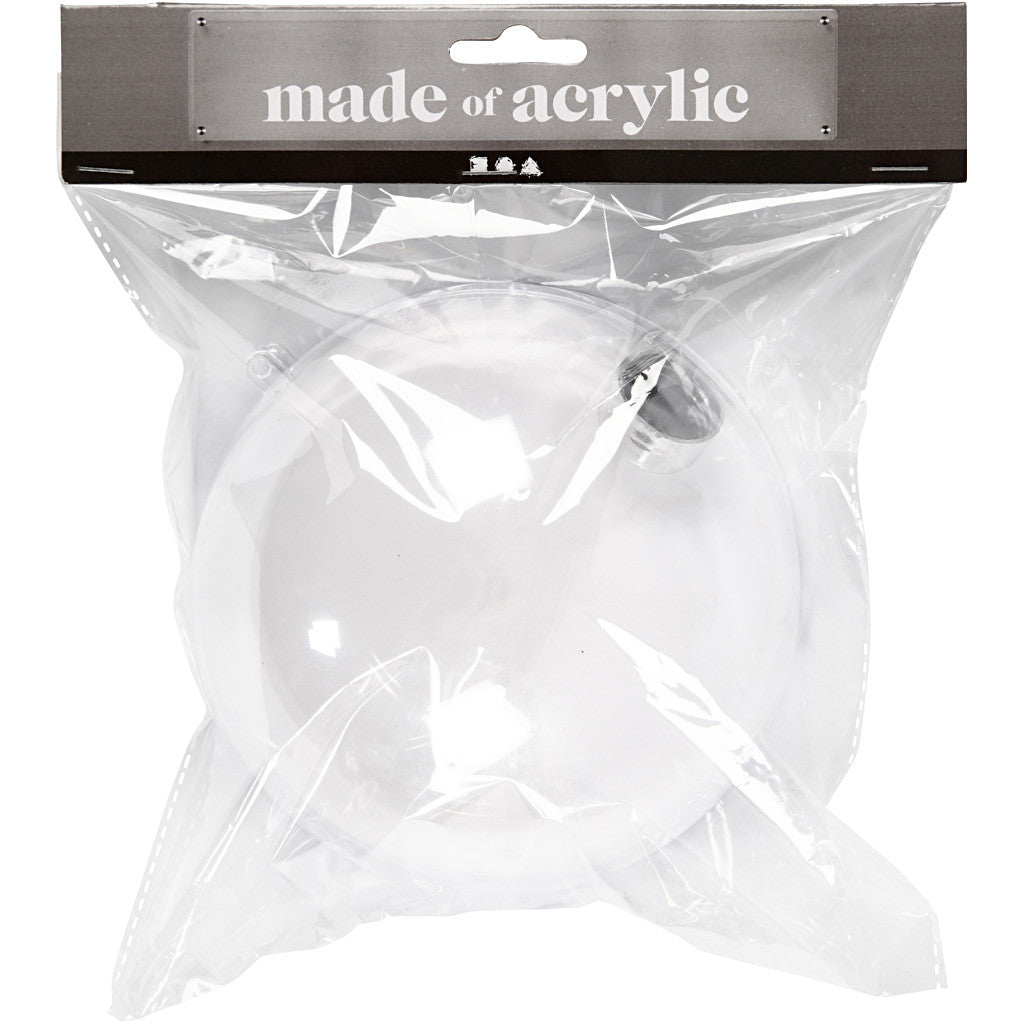 Baubles to Decorate, dia. 13,6 cm, transparent, 1 pc [HOB-52118]