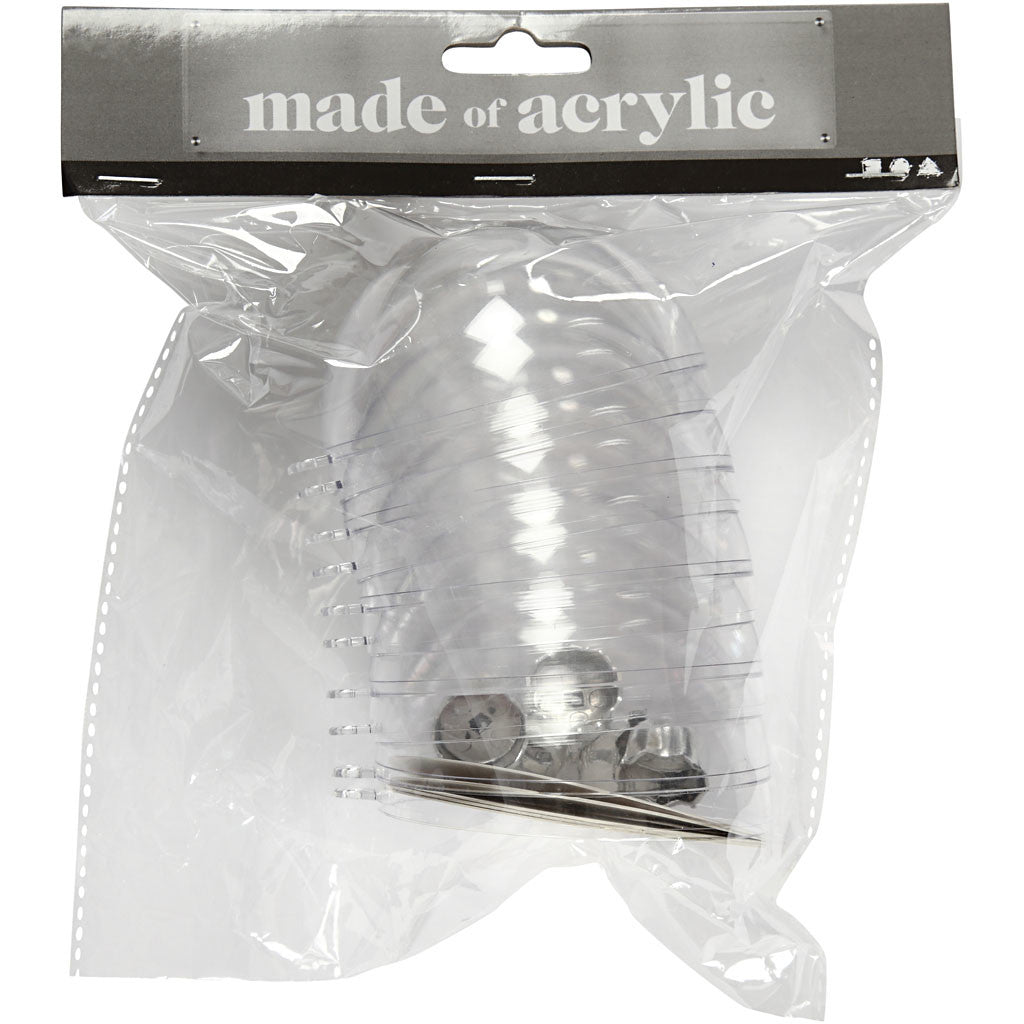 Baubles to Decorate, dia. 8 cm, transparent, 5 pc/ 1 pack [HOB-52141]