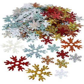 Sequins, size 25+45 mm, assorted colours, 250 g/ 1 pack [HOB-52181]