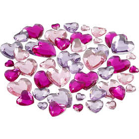 Rhinestones, size 6+10+14 mm, purple, 252 pc/ 1 pack [HOB-52187]
