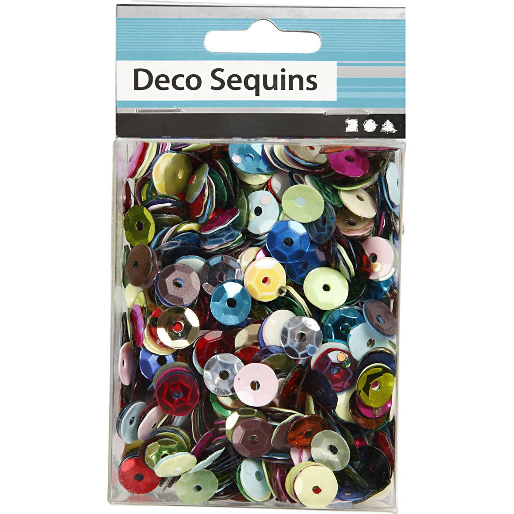 Sequins, round, size 6 mm, 10 g/ 1 pack [HOB-522301]