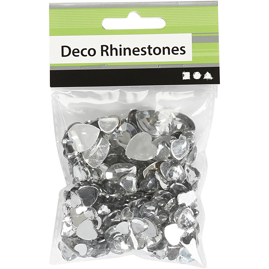 Rhinestones, size 6+10+14 mm, silver, 252 pc/ 1 pack [HOB-52242]
