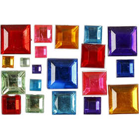 Rhinestones, size 4-10 mm, 1300 pc/ 1 pack [HOB-52289]