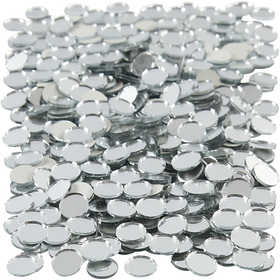 Mirror Mosaic Tiles, round, dia. 10 mm, thickness 2 mm, 500 pc/ 1 pack [HOB-52294]