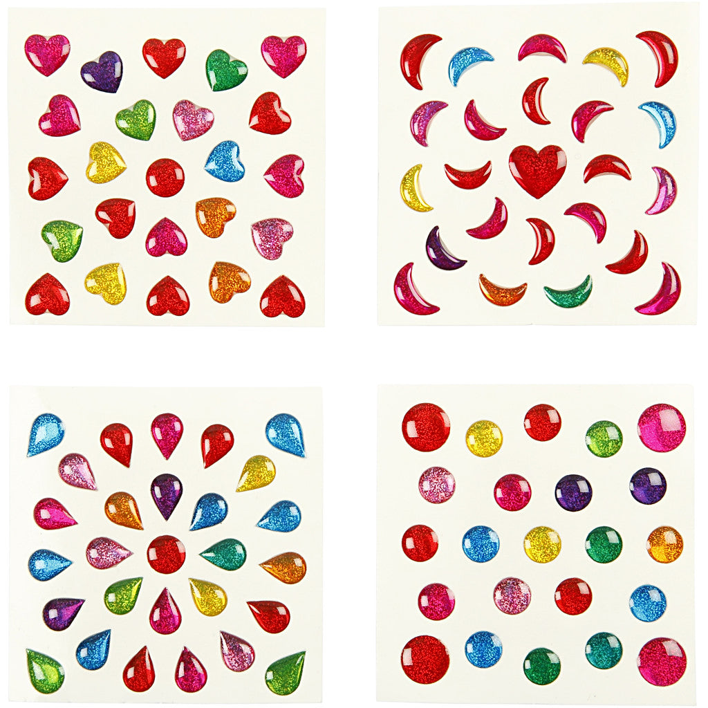 Mini Stickers, size 7-11 mm, 100 sheet/ 1 pack [HOB-52308]
