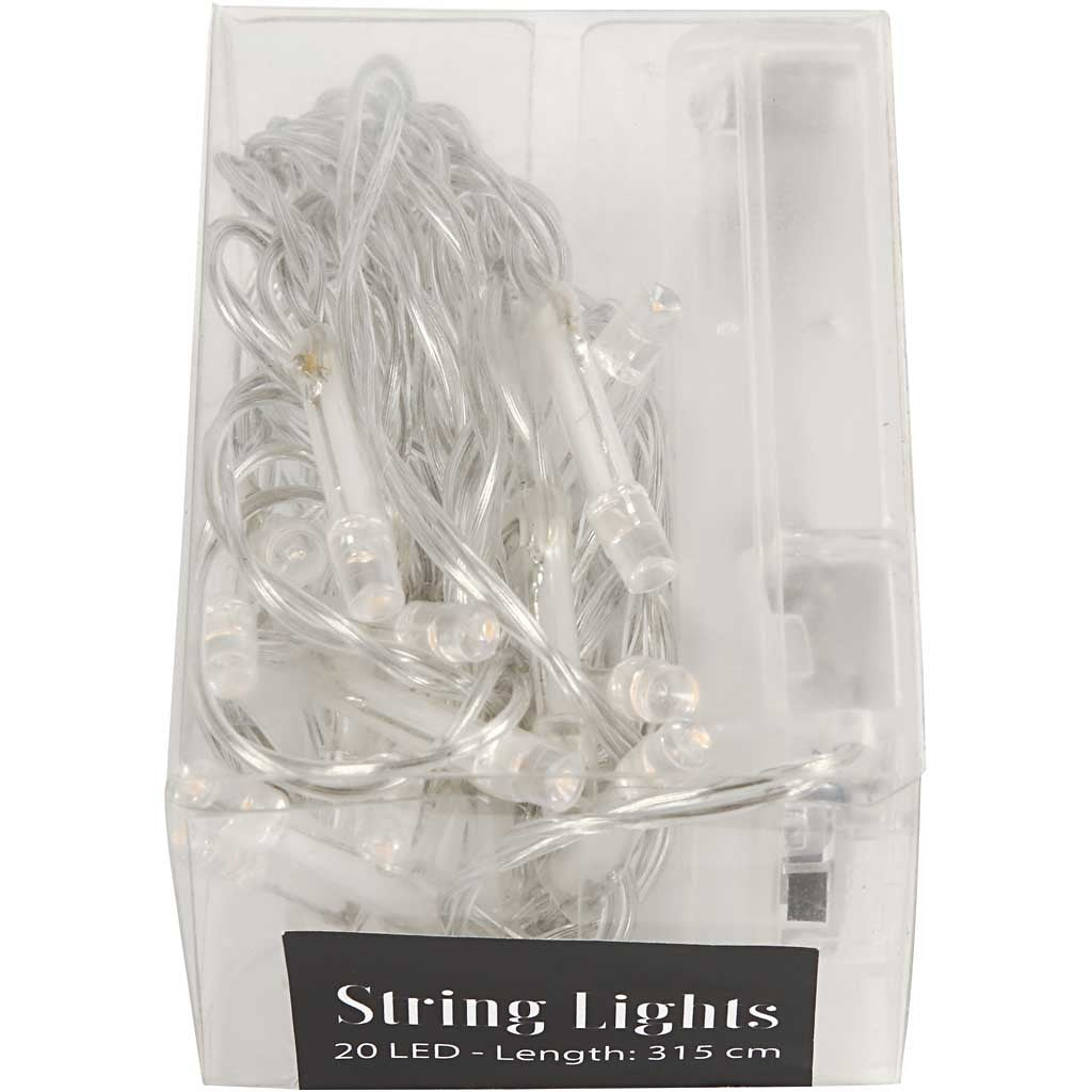 LED String of Lights, L: 3,15 M, transparent, 1 pc [HOB-52331]