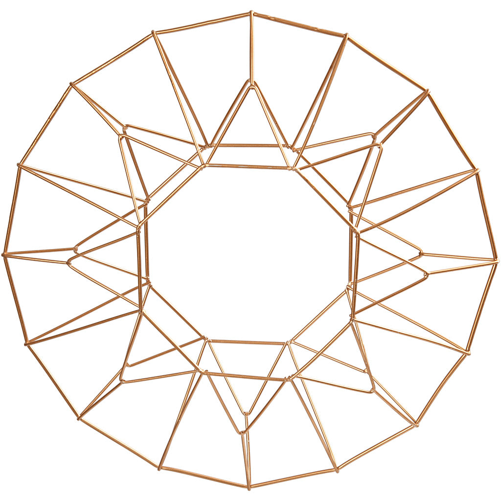 Hanging ornament, ring, dia. 28 cm, brass