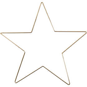 Star Ornament, dia. 30 cm, thickness 3 mm, gold, 1 pc [HOB-52423]