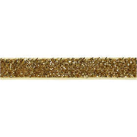 Decorative Ribbon, W: 10 mm, gold, 5 m/ 1 roll [HOB-52444]