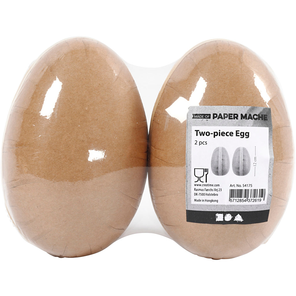 Two-piece Egg, L: 12 cm, 2 pc/ 1 pack [HOB-54175]